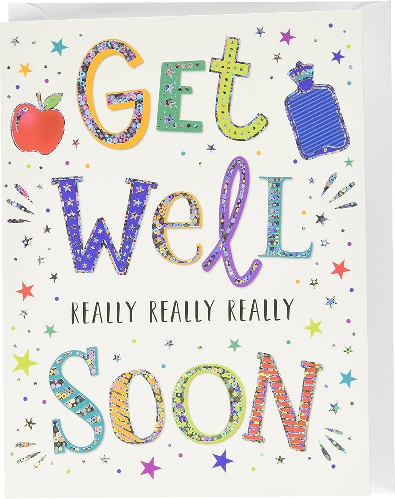 Amazon Modern Get Well Soon Card 8 X 6 Inches Regal Publishing Office Products Amazon Modern Get Well Soon Card 8 X 6 Inches Regal Publishing Office Products