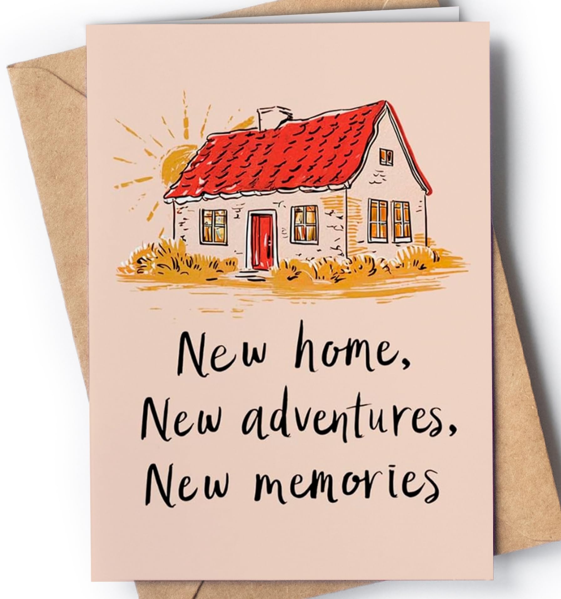 Amazon New Home Card Housewarming Card For New Homeowners New Apartment Congratulations Congrats On Your New Home Card Moving House Card For Couples Family New Adventures New Memories Office Products