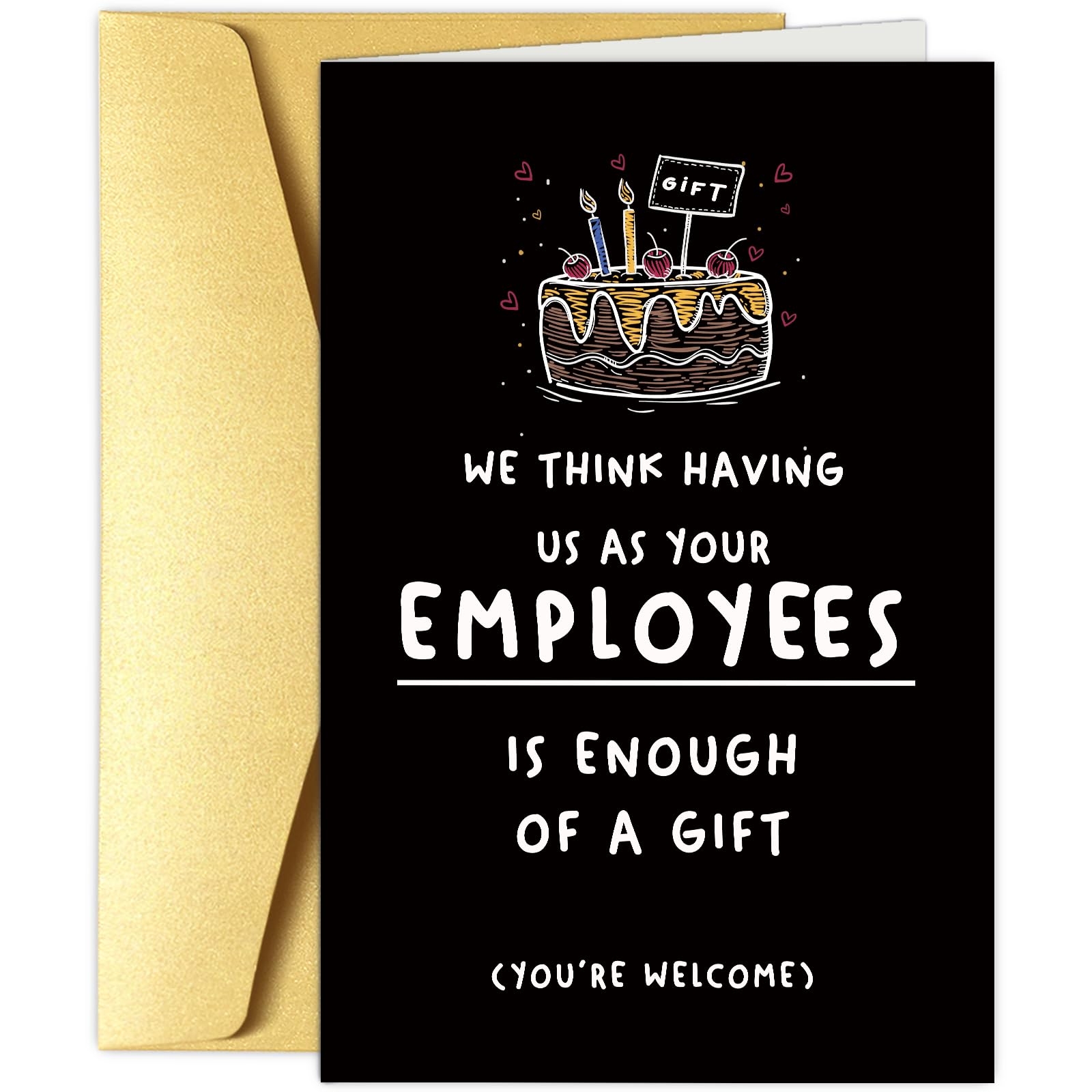 Amazon Obbyidk Funny Happy Birthday Card For Employer Leader Birthday Card For Boss Managers Happy Boss s Day Card Gift As Your Employees Is Enough Of A Gift Office Products Amazon Obbyidk Funny Happy Birthday Card For Employer Leader Birthday Card For Boss Managers Happy Boss s Day Card Gift As Your Employees Is Enough Of A Gift Office Products