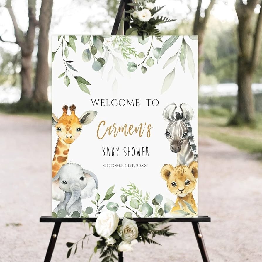 welcome to babyshower sign