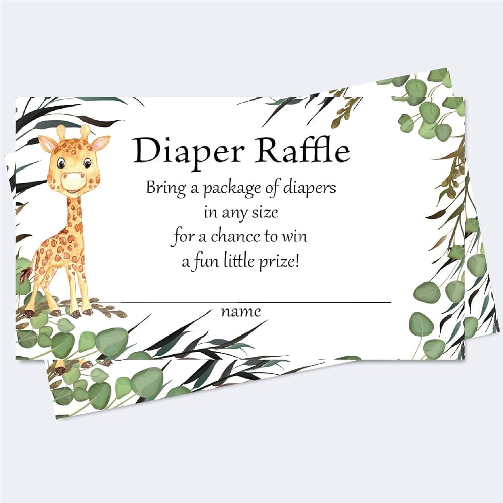 Amazon Set Of 50 Safari Theme Diaper Raffle Cards Diaper Raffle Cards For Baby Shower Diaper Raffle Tickets For Jungle Theme Baby Shower Baby Amazon Set Of 50 Safari Theme Diaper Raffle Cards Diaper Raffle Cards For Baby Shower Diaper Raffle Tickets For Jungle Theme Baby Shower Baby