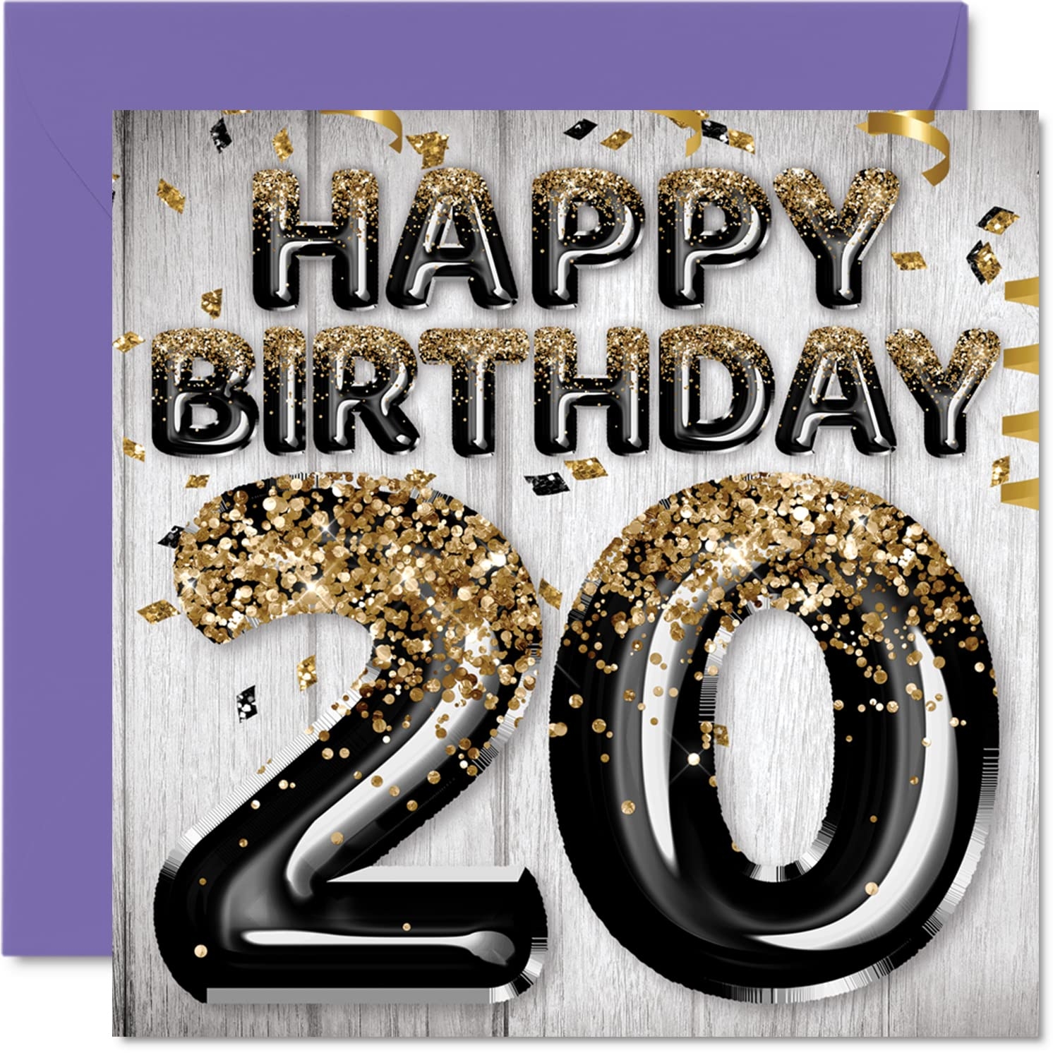 Amazon Stuff4 20th Birthday Card For Men Black Gold Glitter Balloons Happy Birthday Cards For 20 Year Old Man Son Brother Uncle Cousin 5 7 X 5 7 Inch Twenty Amazon Stuff4 20th Birthday Card For Men Black Gold Glitter Balloons Happy Birthday Cards For 20 Year Old Man Son Brother Uncle Cousin 5 7 X 5 7 Inch Twenty