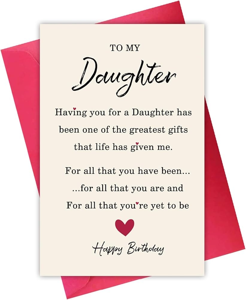 Amazon Ygyhiey Humorous Birthday Card From Mom Dad Sweet Hilarious Card For Daughter Birthday Gift Office Products
