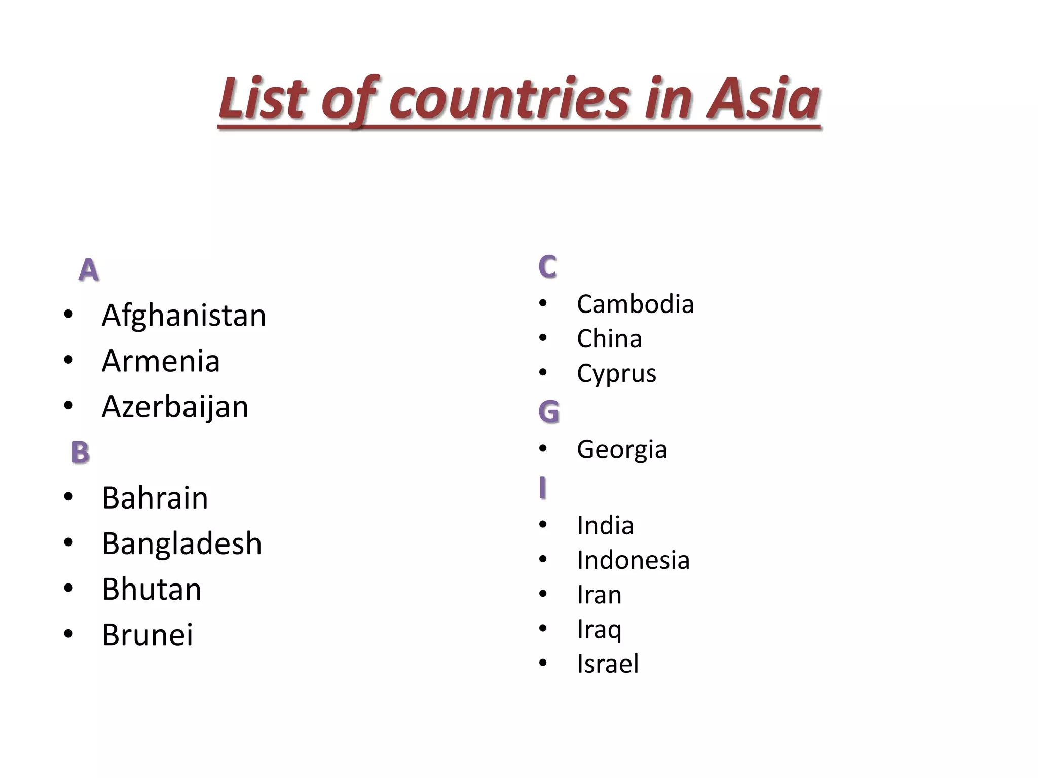asia list of countries asia list of countries