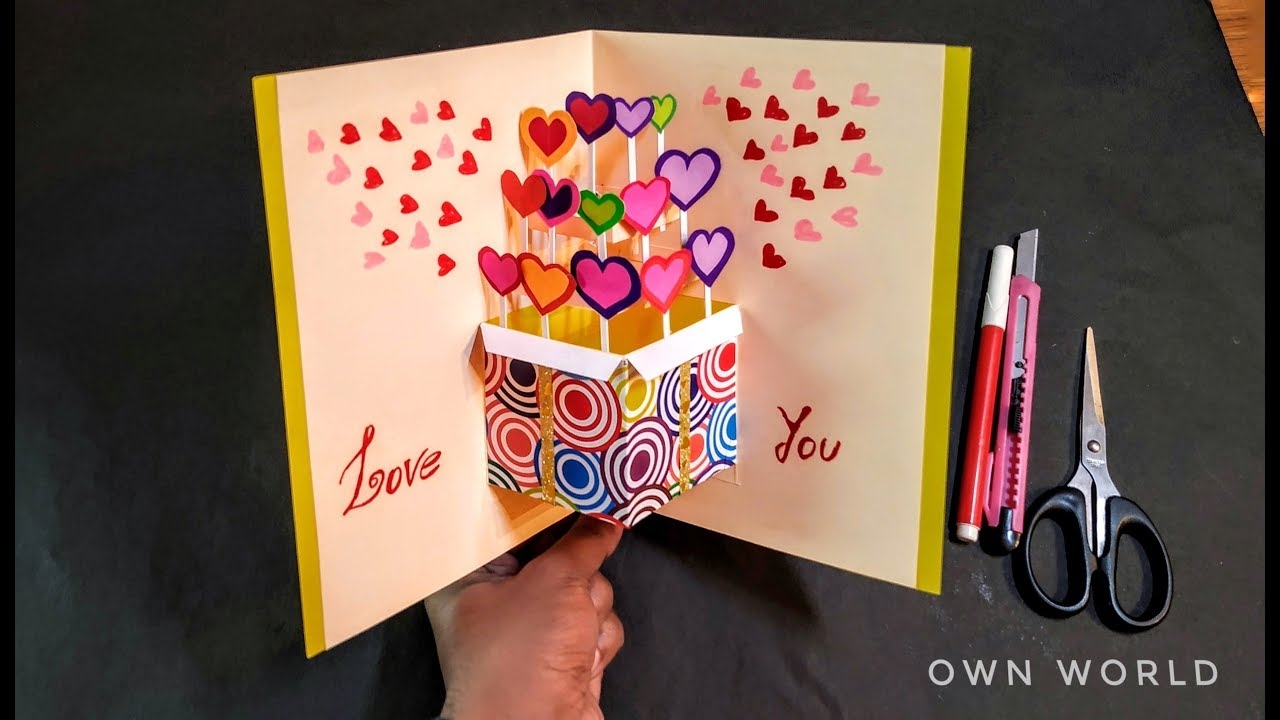 Beautiful Birthday Greeting Card Idea DIY Birthday POP UP Card DIY GREETING Cards For Birthday YouTube