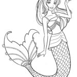 Beautiful Mermaid Barbie Coloring Pages YouLoveIt