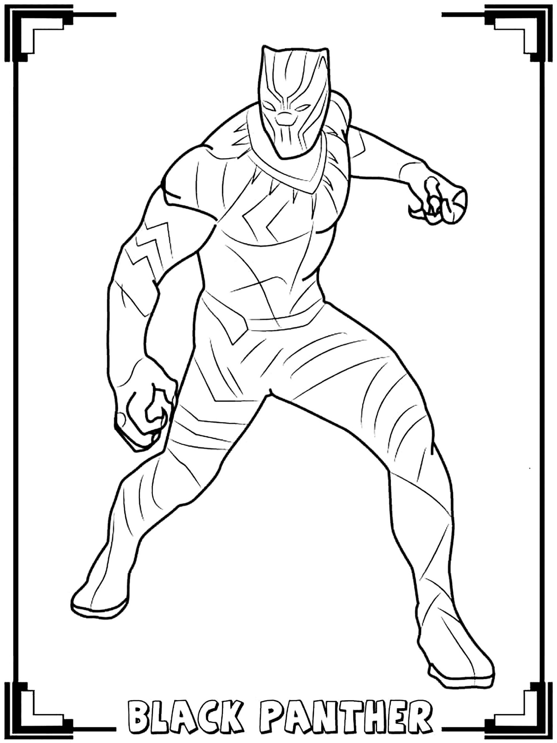 Black Panther Black Panther Coloring Pages Black Panther Black Panther Coloring Pages