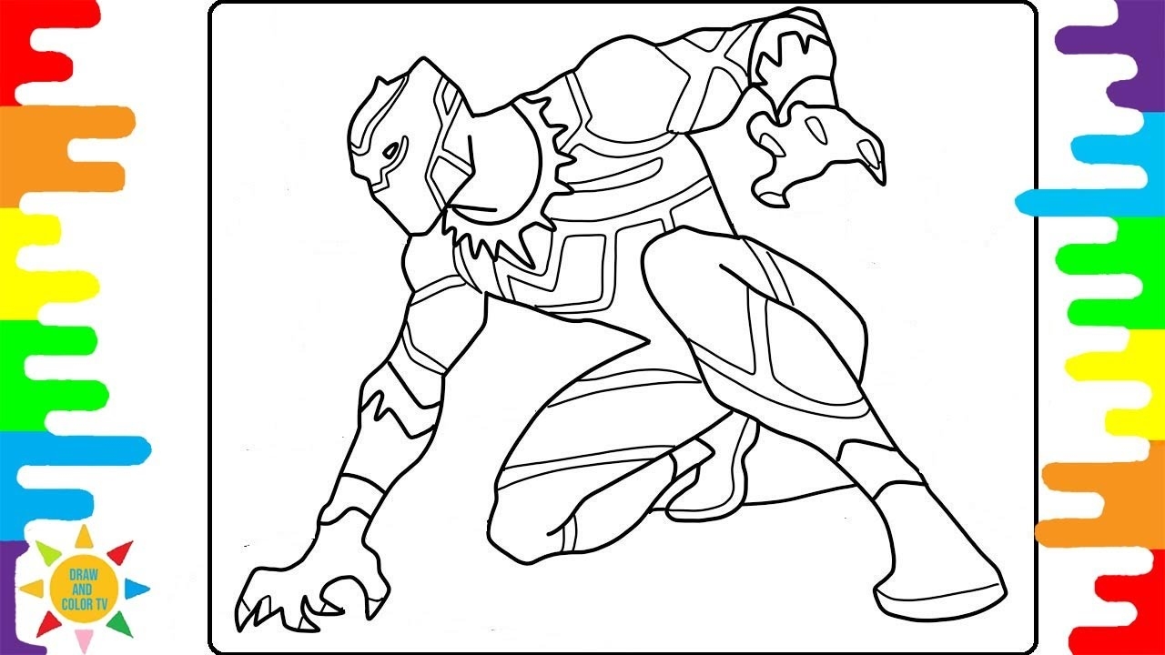 Black Panther Coloring Pages Avenger Coloring Pages Draw And Color TV YouTube Black Panther Coloring Pages Avenger Coloring Pages Draw And Color TV YouTube