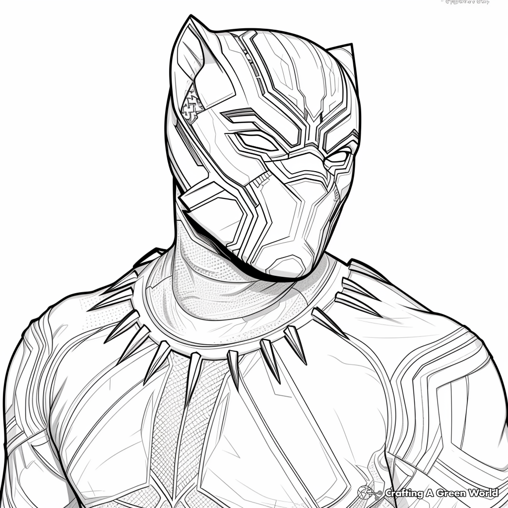 black panther coloring page black panther coloring page