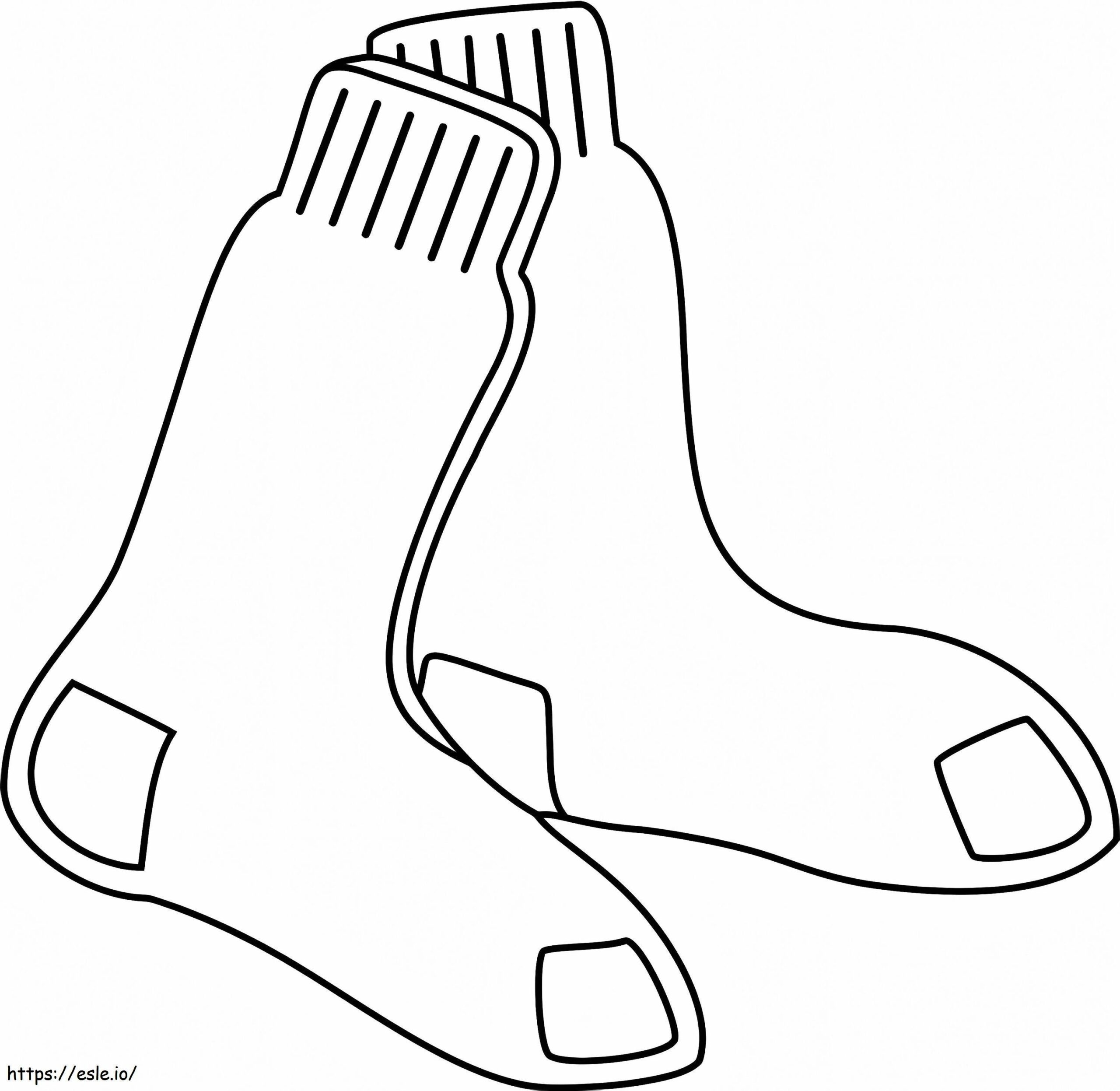 Boston Red Sox Logo Coloring Page Boston Red Sox Logo Coloring Page