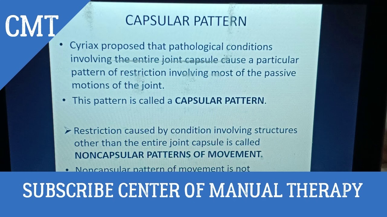 Capsular Pattern In Urdu Hindi CMT YouTube