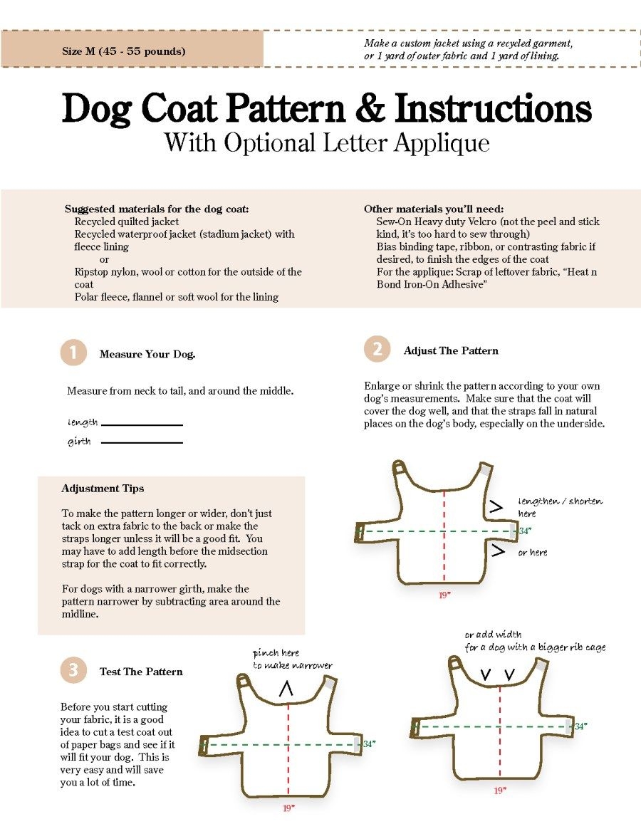 free dog apparel patterns free dog apparel patterns