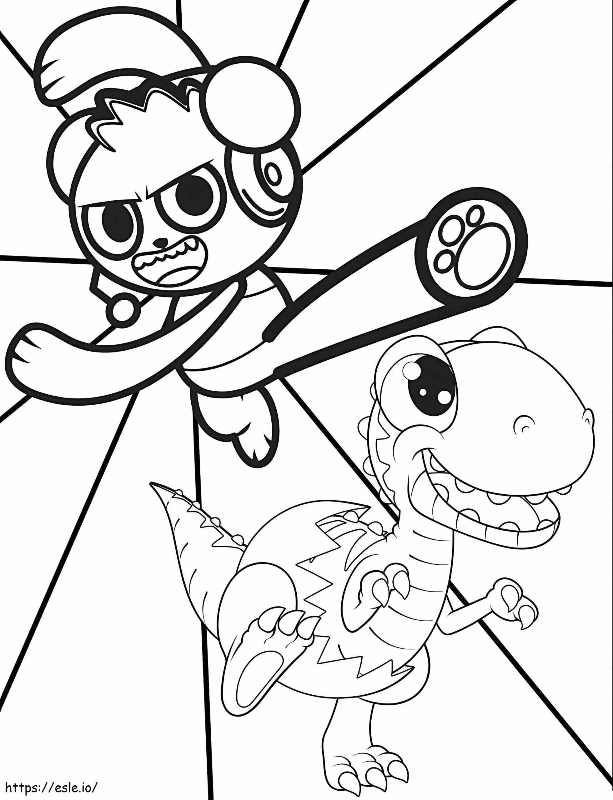 Combo Panda And Shelldon Coloring Page Combo Panda And Shelldon Coloring Page