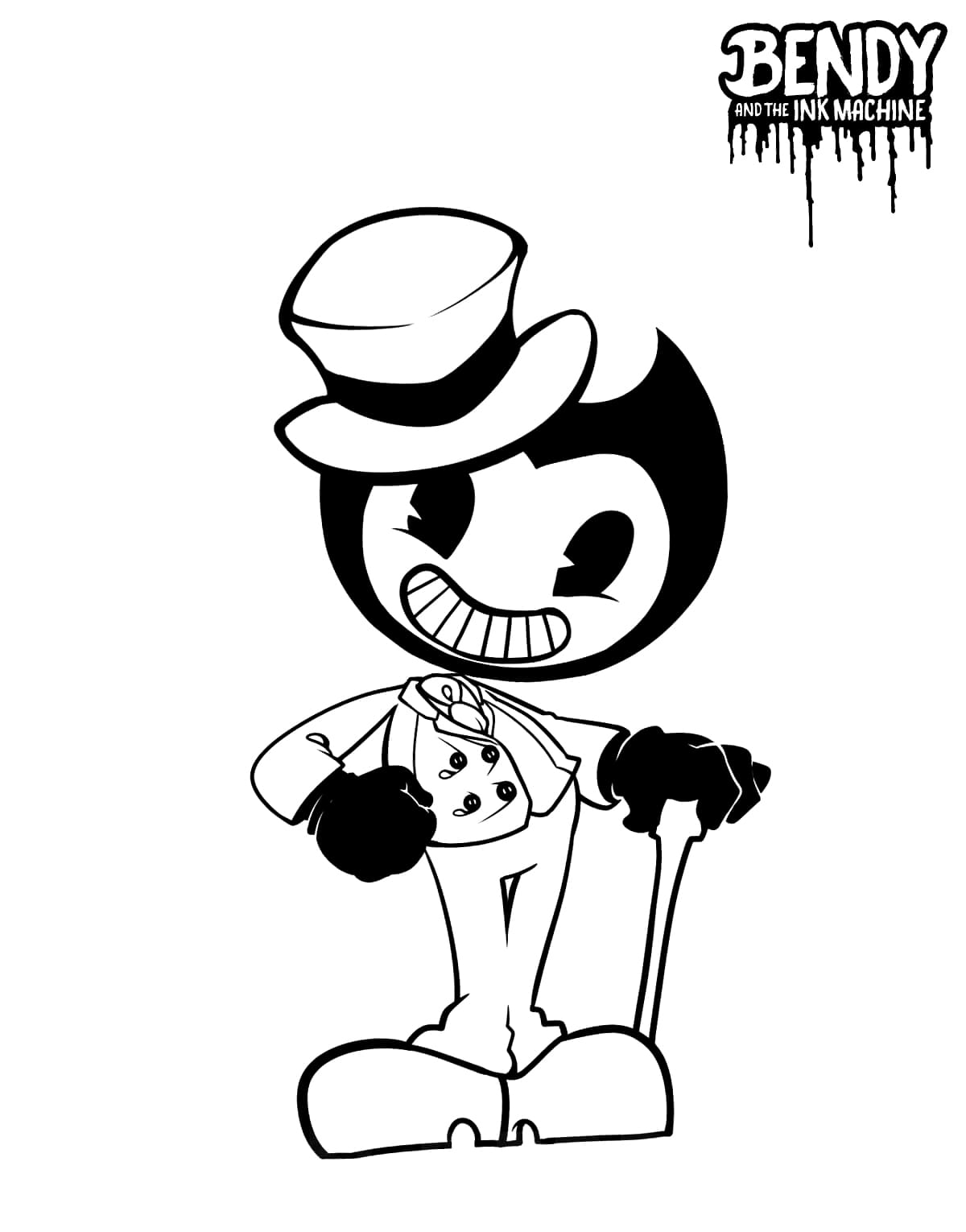 Cool Bendy Coloring Page Download Print Or Color Online For Free Cool Bendy Coloring Page Download Print Or Color Online For Free