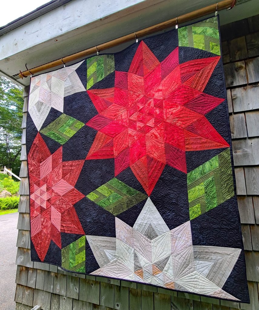 Crimson Christmas Wall Hanging The Potting Shed Quilter