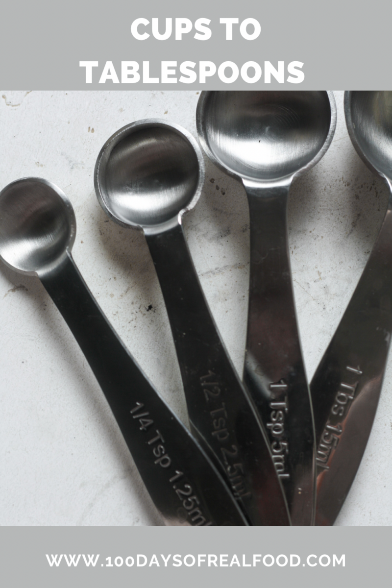 teaspoons in a cup