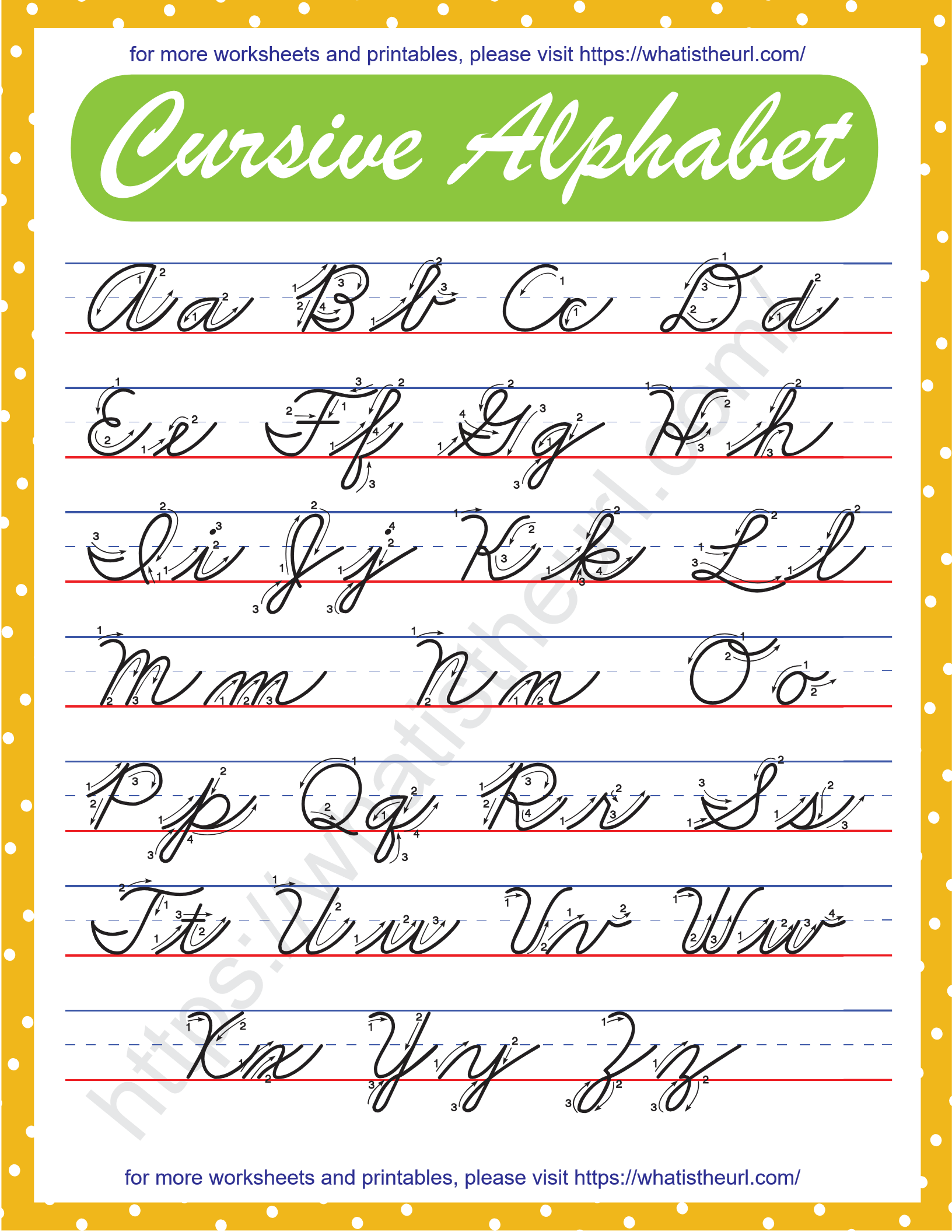 Cursive Alphabet Worksheets Library Cursive Alphabet Worksheets Library
