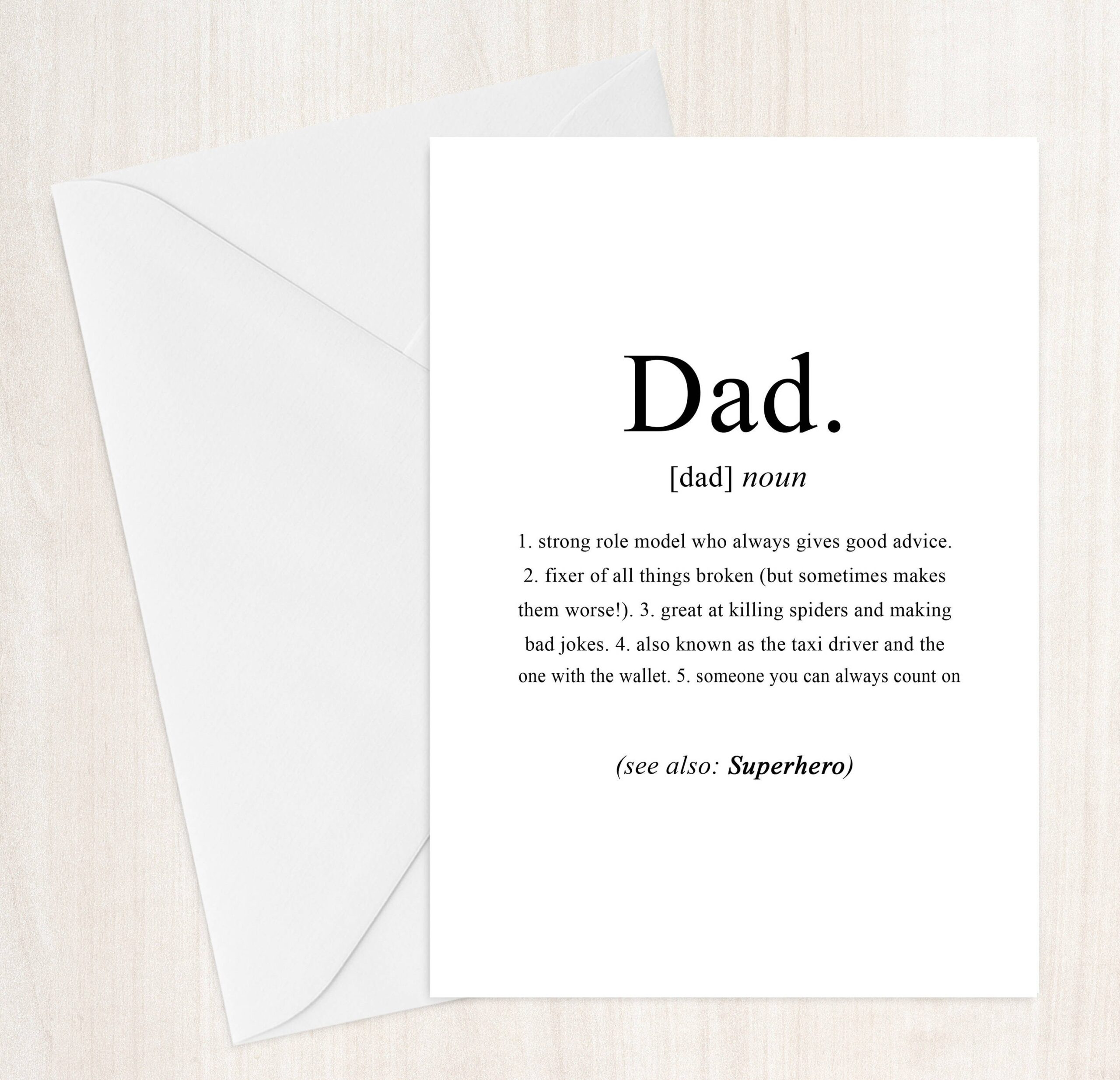 Dad Definition Father s Day Card Or Print Etsy Dad Definition Father s Day Card Or Print Etsy