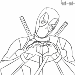 Deadpool Coloring Pages Print And Color
