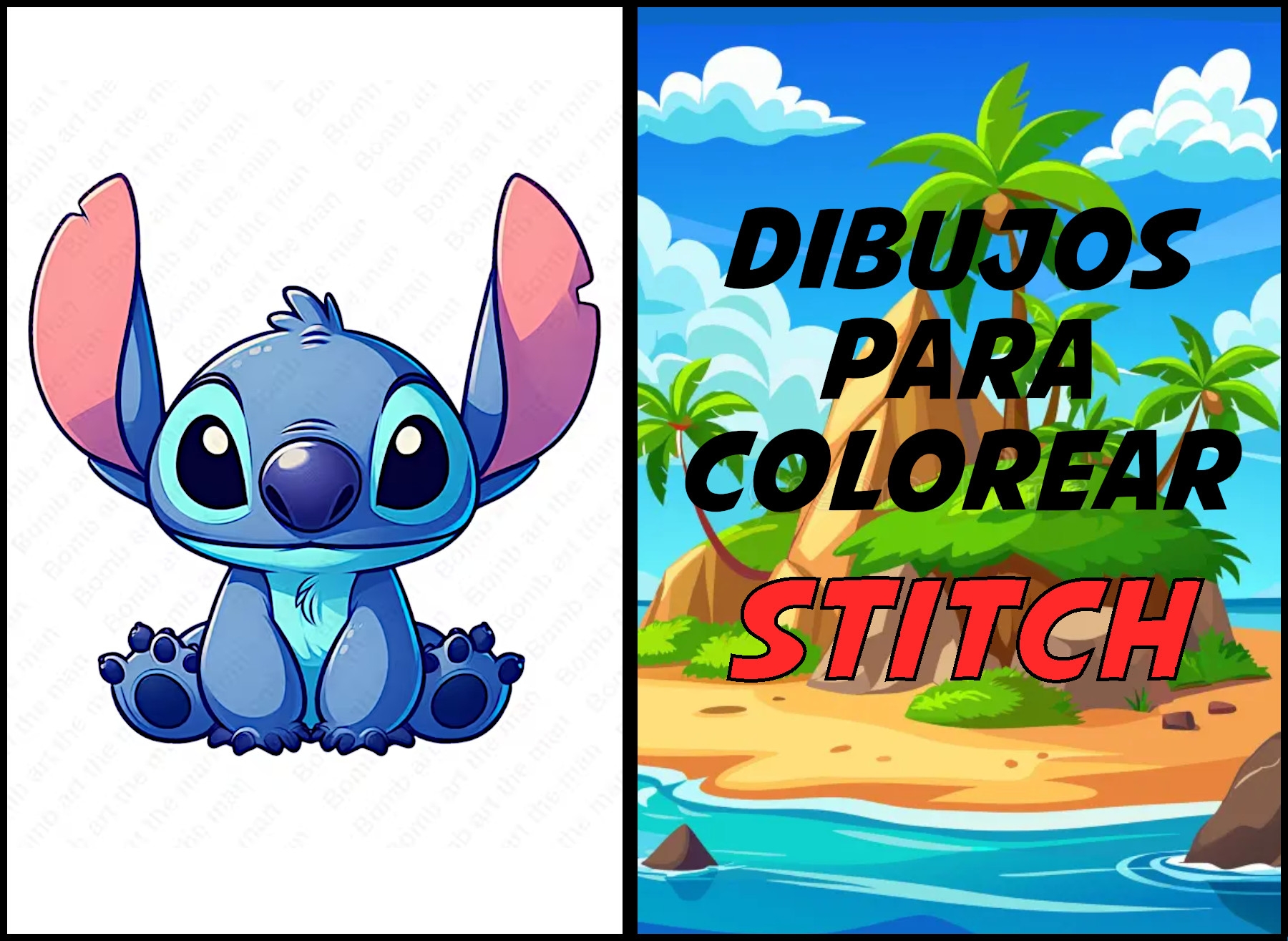 Dibujos De Stitch Para Colorear PDF Y JPG