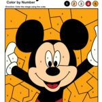 Disney Color By Number Kids Activity Zone