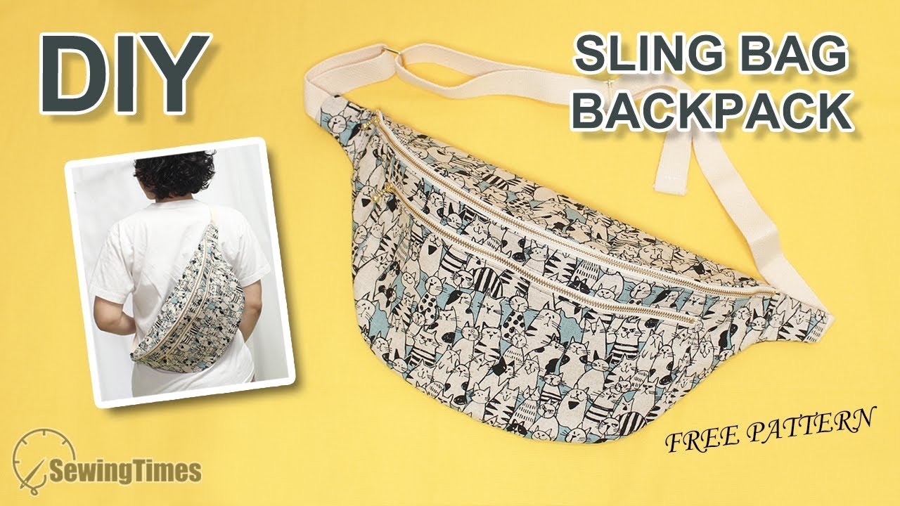 DIY SLING BAG BACKPACK Big Size Cross Body Bag Tutorial Sewing Pattern sewingtimes YouTube DIY SLING BAG BACKPACK Big Size Cross Body Bag Tutorial Sewing Pattern sewingtimes YouTube