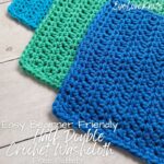 Easy Half Double Crochet Washcloth Free Pattern Easy Half Double Crochet Dishcloth Pattern EyeLoveKnots