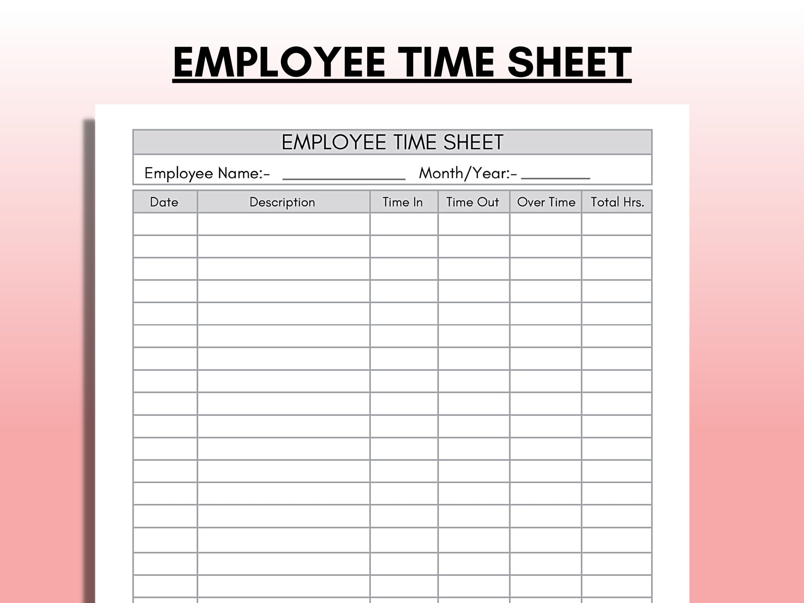 Employee Time Sheet Time Card Template Work Schedule Employee Worksheets Library Employee Time Sheet Time Card Template Work Schedule Employee Worksheets Library