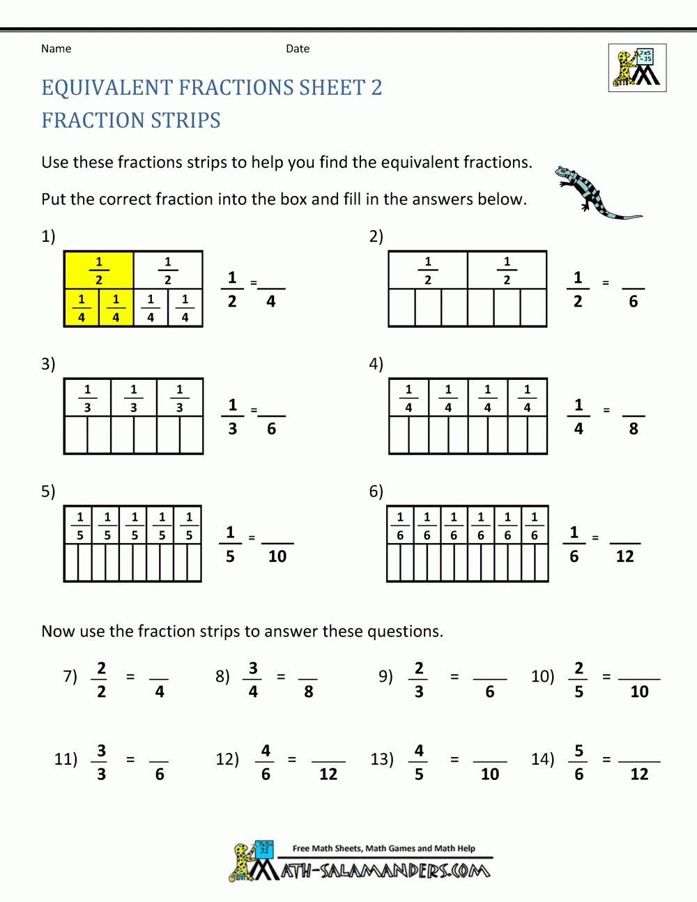 equivalent fractions worksheet pdf equivalent fractions worksheet pdf