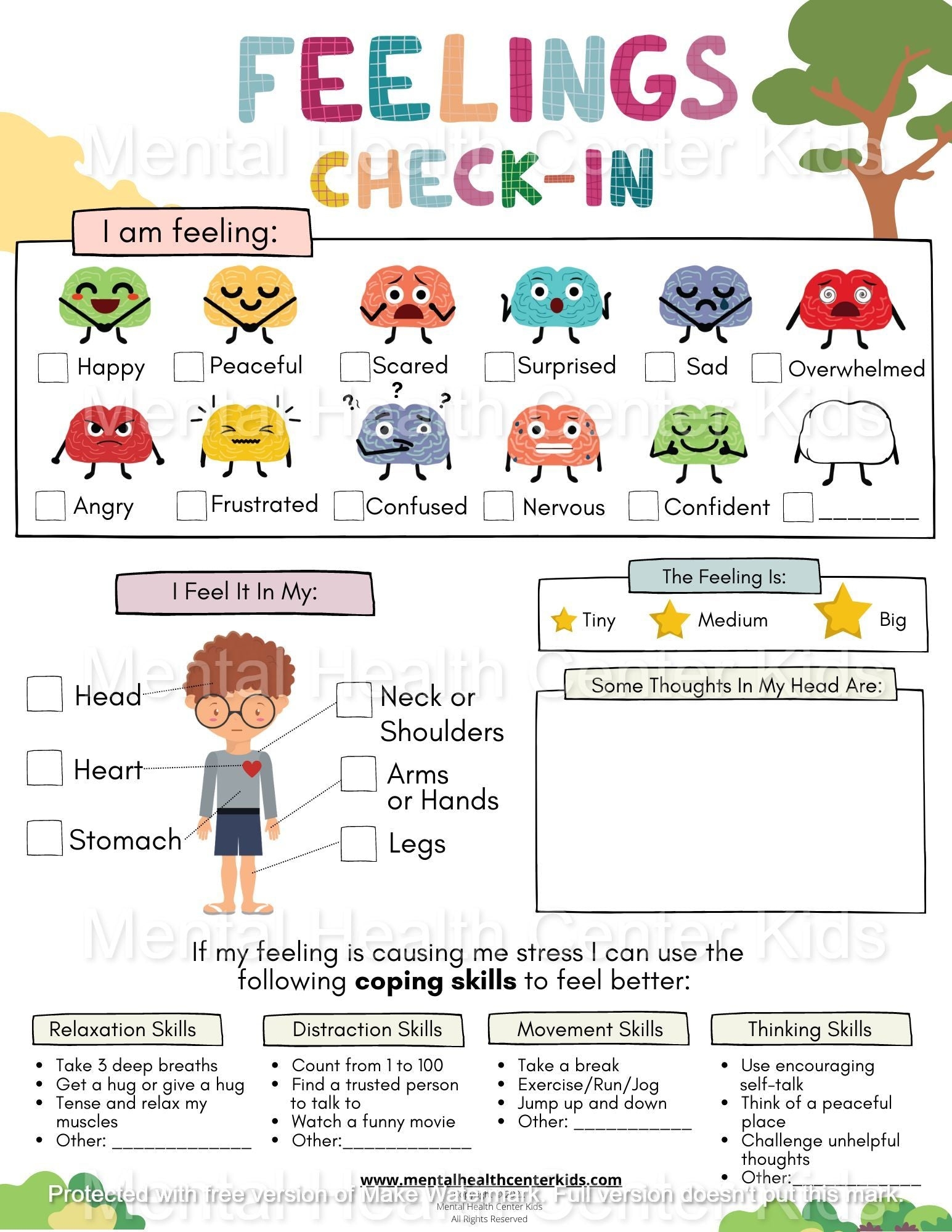Feelings Check In Worksheet Worksheets Library Feelings Check In Worksheet Worksheets Library