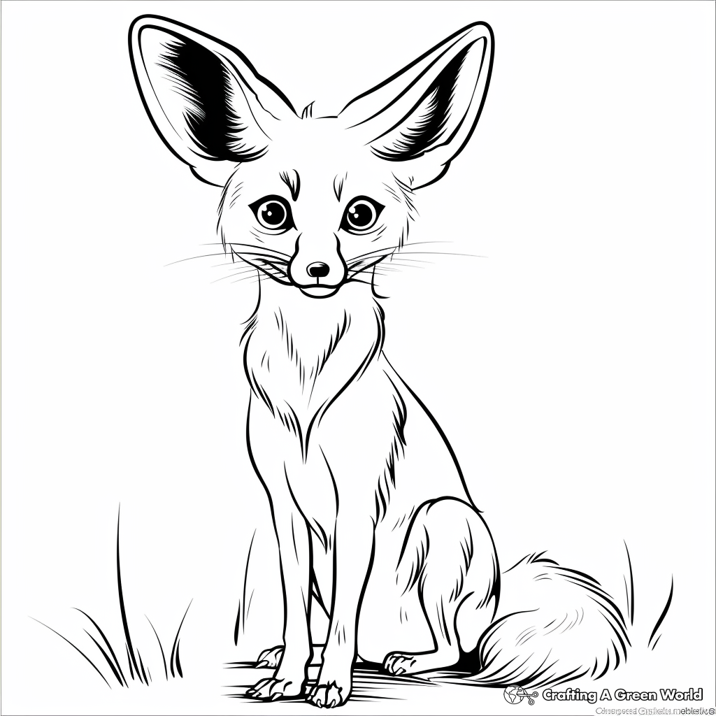 Fennec Fox Coloring Pages Free Printable Fennec Fox Coloring Pages Free Printable