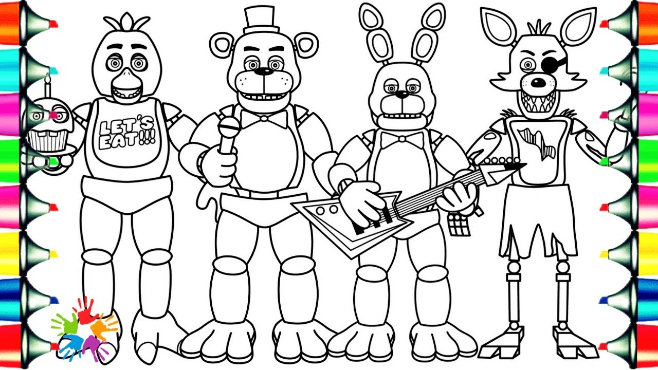 five nights at freddy coloring page five nights at freddy coloring page