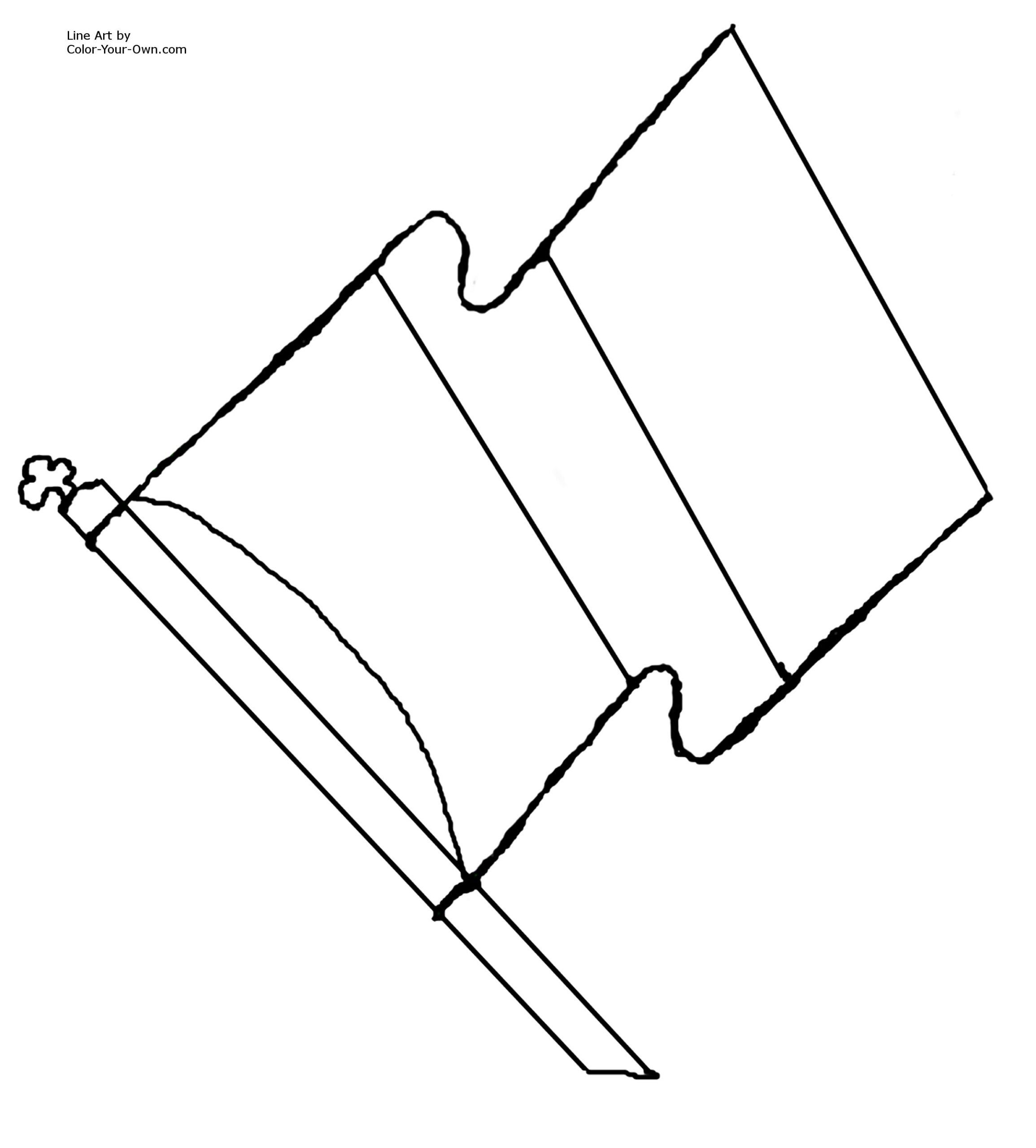 Flag Of Ireland Coloring Page Flag Of Ireland Coloring Page