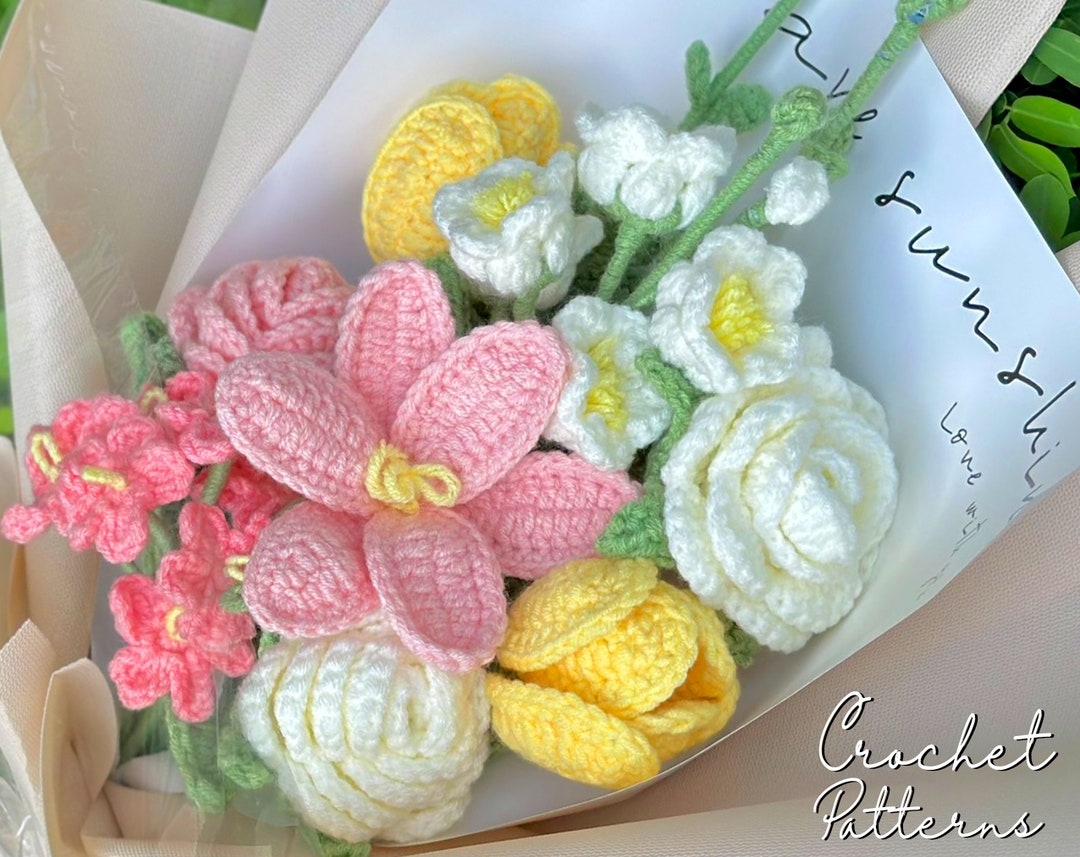 crochet flower bouquet pattern crochet flower bouquet pattern