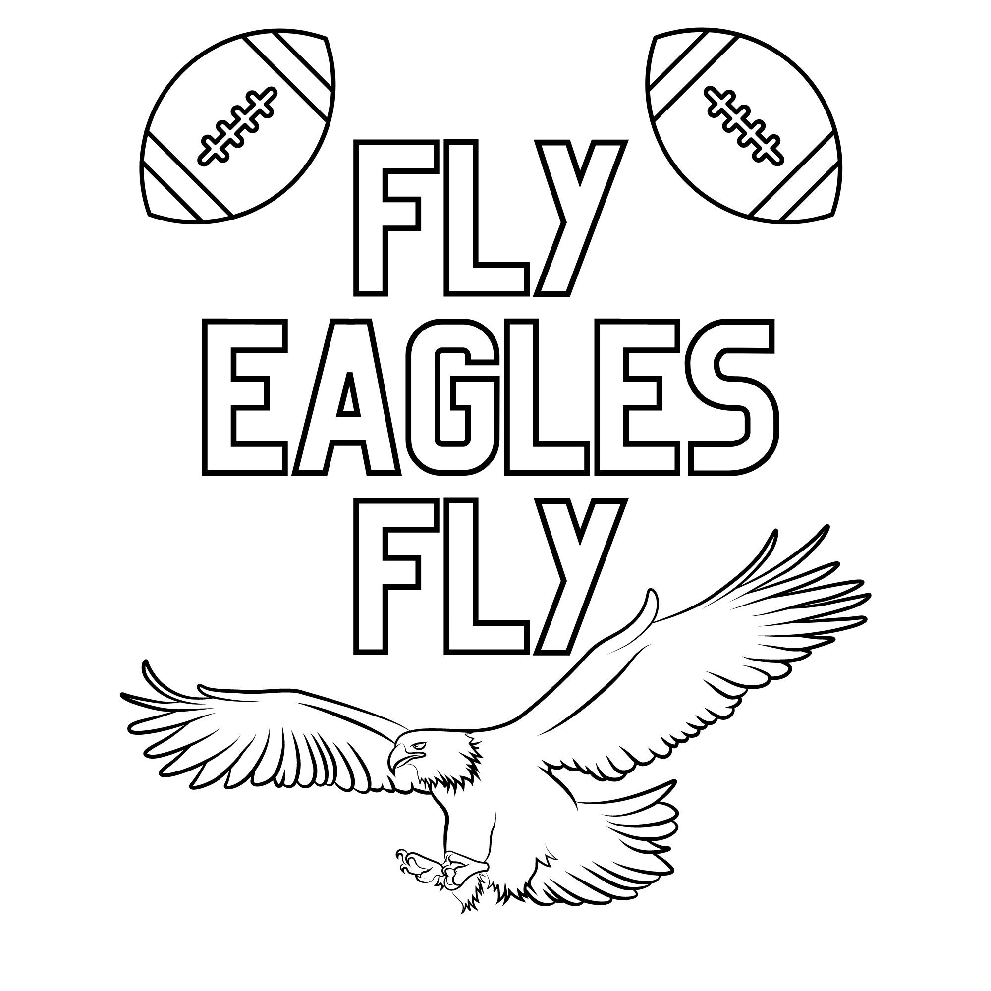 eagles logo coloring page eagles logo coloring page