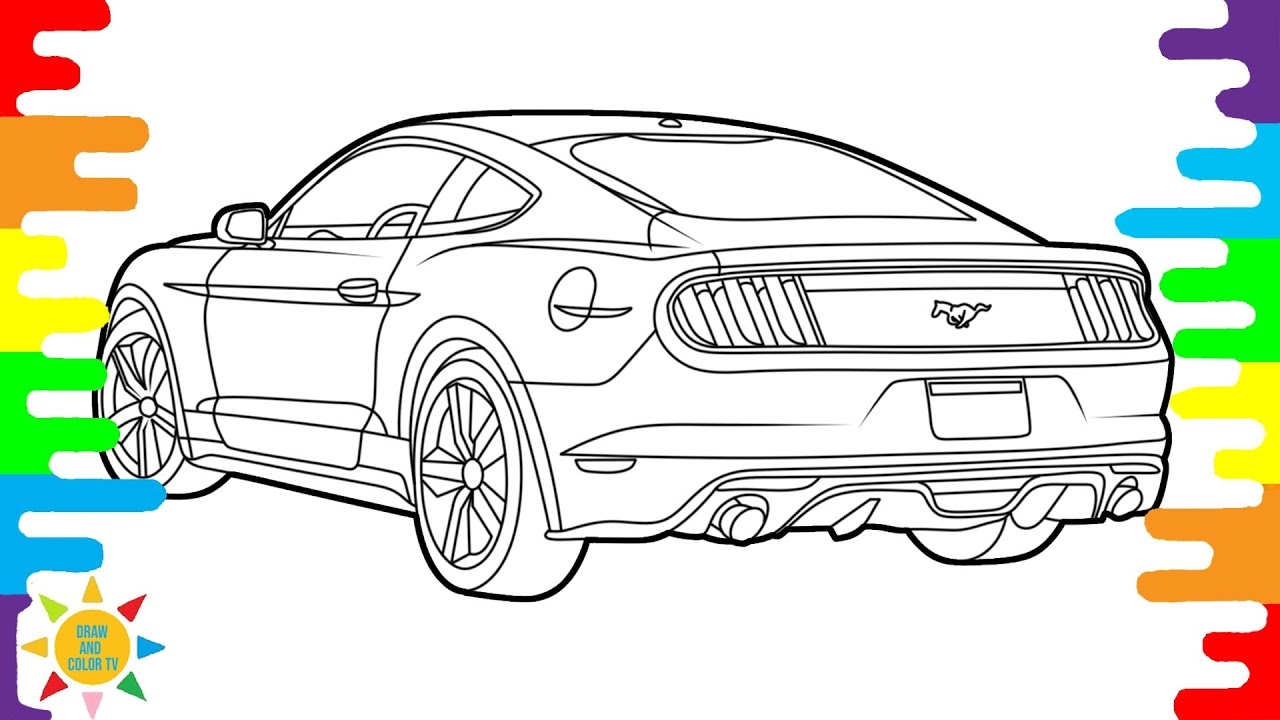Ford Mustang Shelby GT500 Coloring Pages FORD MUSTANG COLORING YouTube Ford Mustang Shelby GT500 Coloring Pages FORD MUSTANG COLORING YouTube