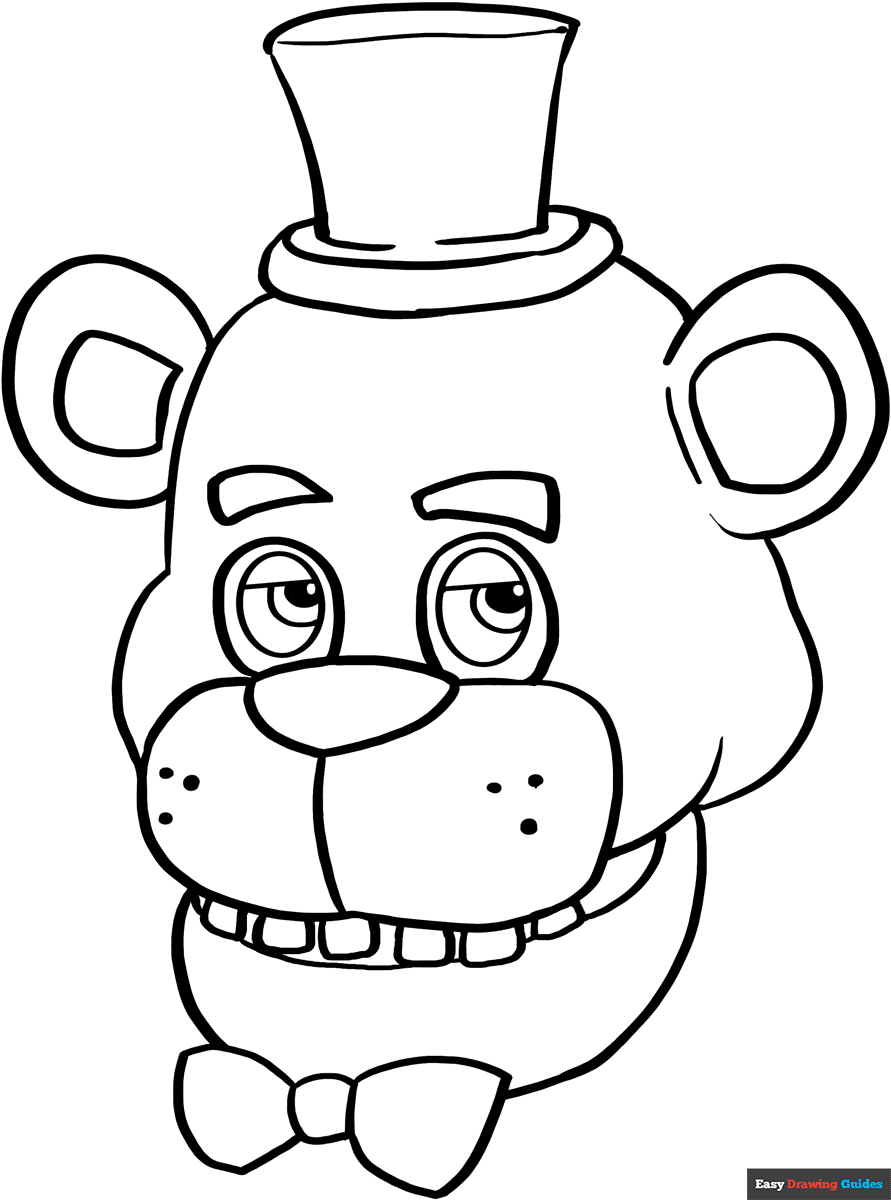 Freddy Fazbear From Five Nights At Freddys Coloring Page Easy Drawing Guides Freddy Fazbear From Five Nights At Freddys Coloring Page Easy Drawing Guides