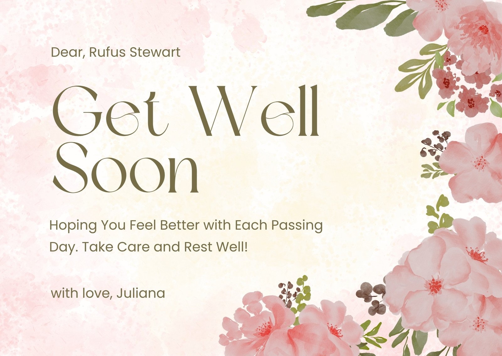 Free And Customizable Get Well Soon Templates Canva Free And Customizable Get Well Soon Templates Canva