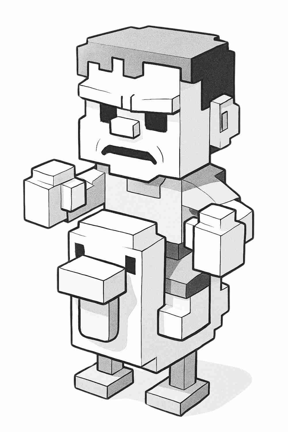 Free Chicken Jockey Coloring Page Fun Minecraft Inspired Printable Free Chicken Jockey Coloring Page Fun Minecraft Inspired Printable