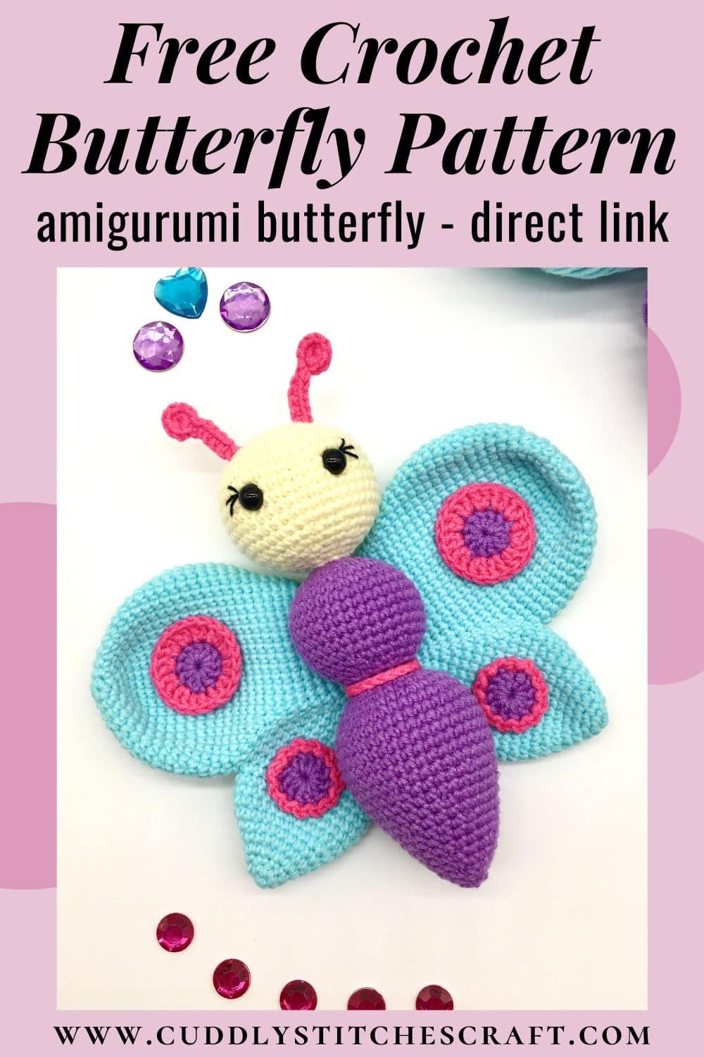 Free Crochet Butterfly Pattern Cuddly Stitches Craft Free Crochet Butterfly Pattern Cuddly Stitches Craft
