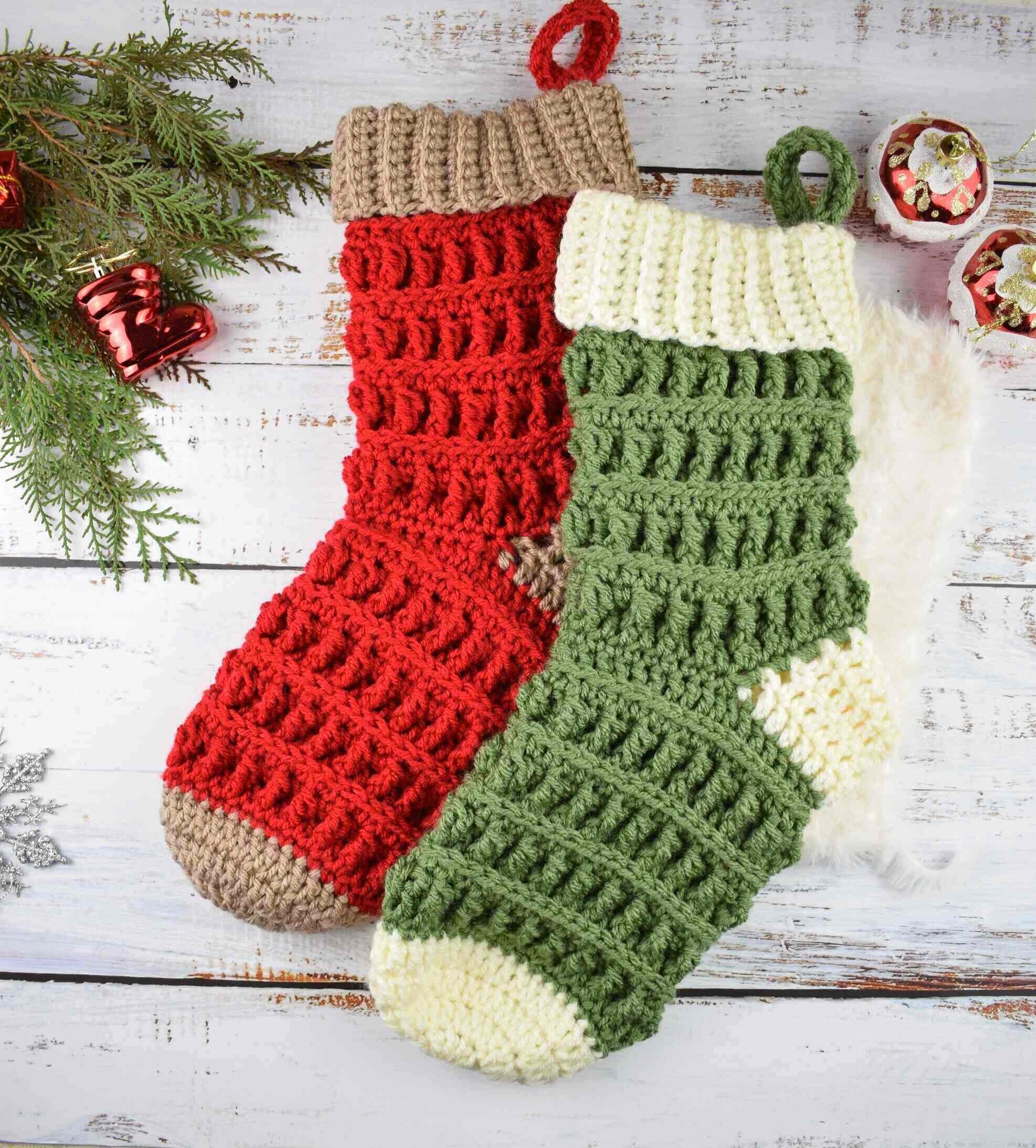 Free Crochet Christmas Stocking Simple And Easy To Make Free Crochet Christmas Stocking Simple And Easy To Make