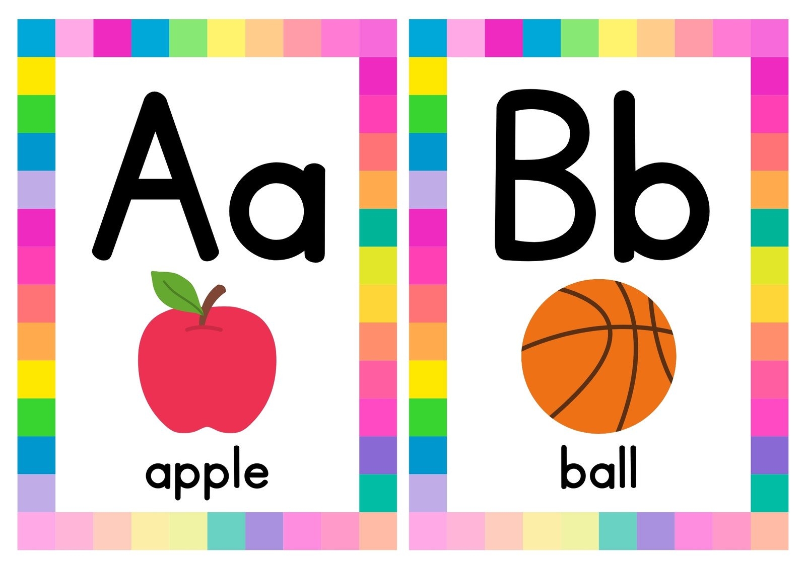 Free Customizable Alphabet Flashcard Templates Canva Worksheets Library