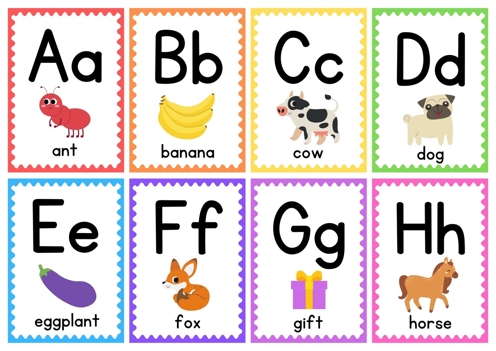 Free Customizable Alphabet Flashcard Templates Canva Free Customizable Alphabet Flashcard Templates Canva
