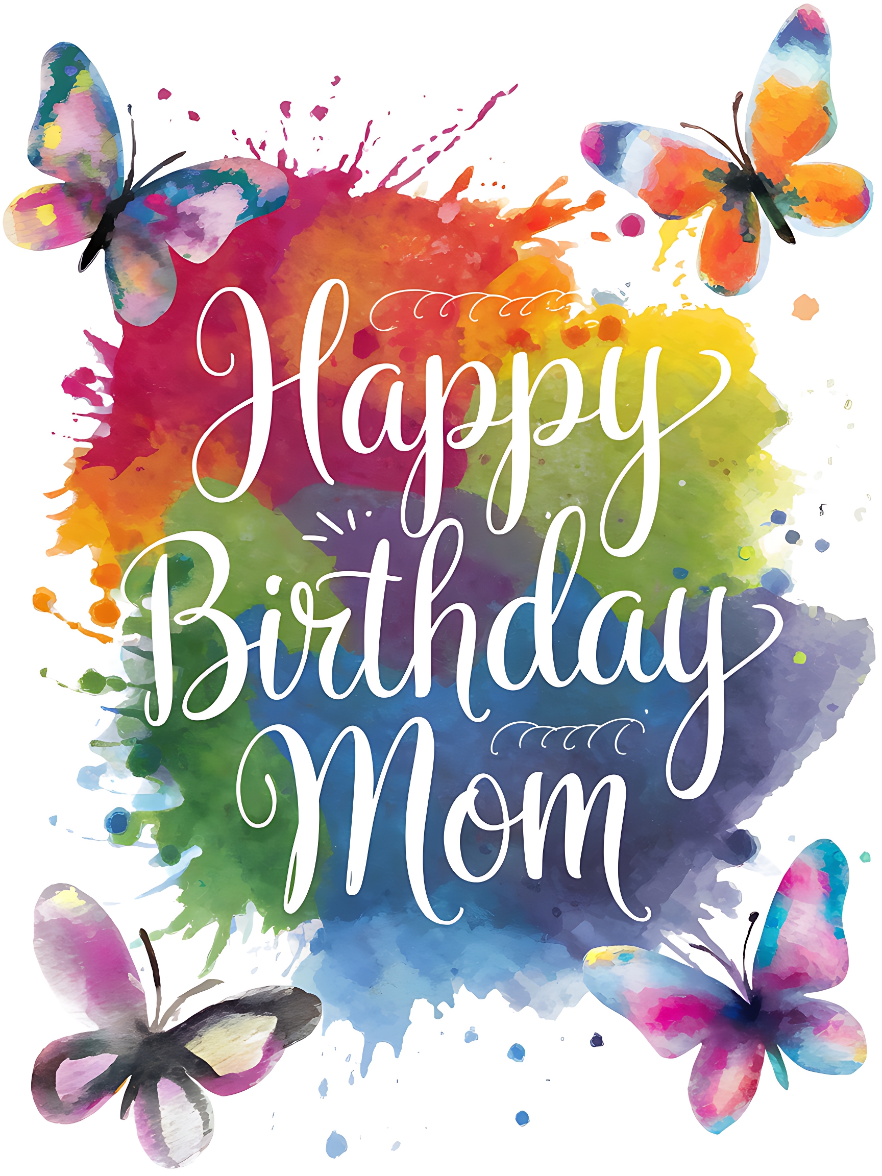 Free Download Happy Birthday Mom Watercolor Free Download Happy Birthday Mom Watercolor
