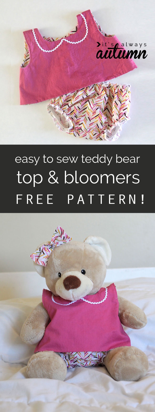 Free Pattern For Easy To Sew Teddy Bear Clothes build a bear It s Always Autumn Free Pattern For Easy To Sew Teddy Bear Clothes build a bear It s Always Autumn