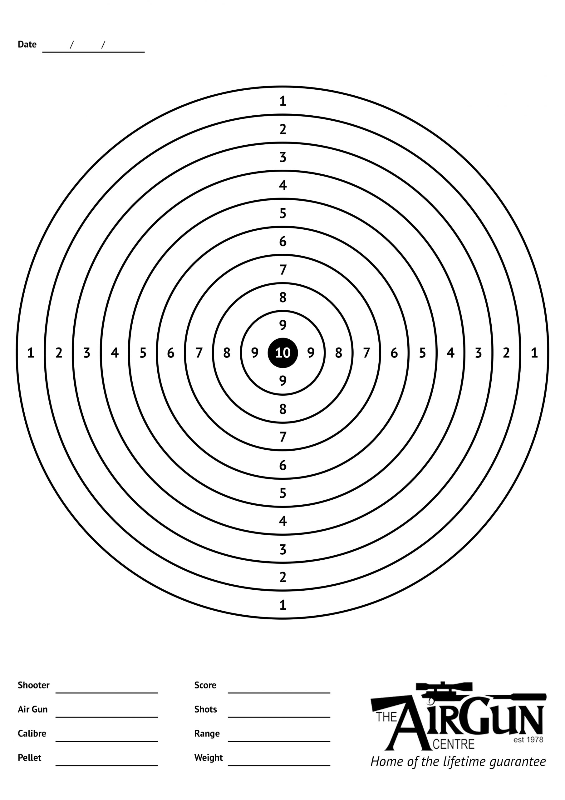 shooting targets free printable shooting targets free printable