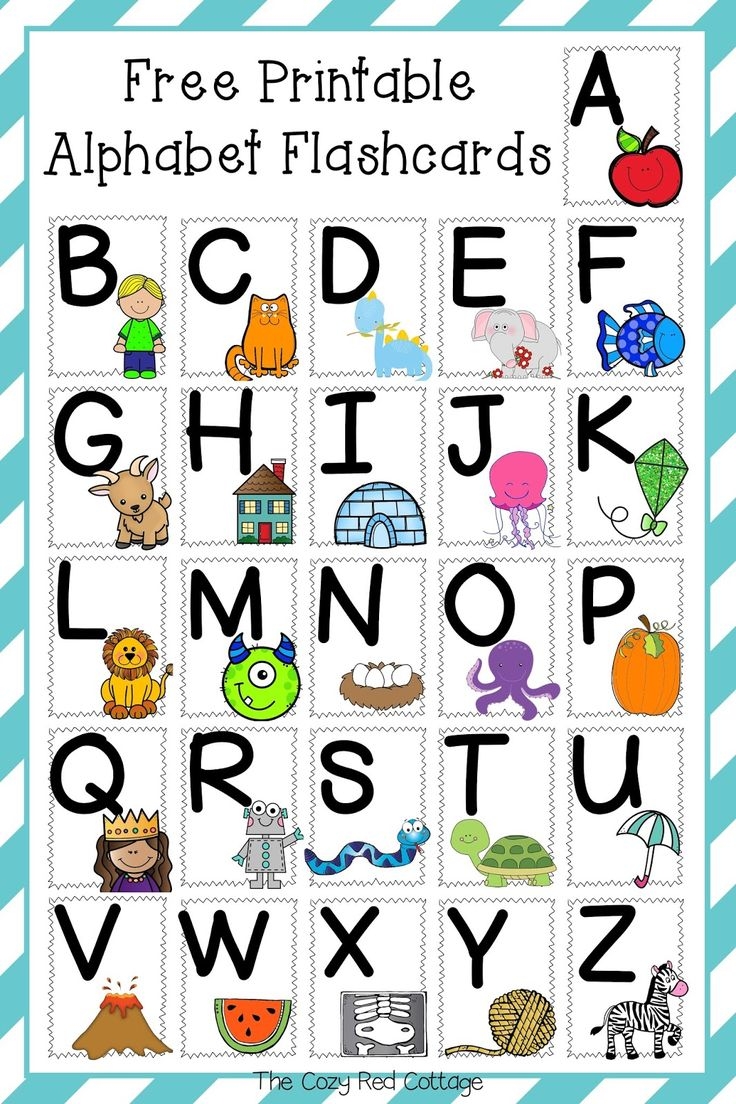 Free Printable Alphabet Flashcards Free Printable Alphabet Flashcards