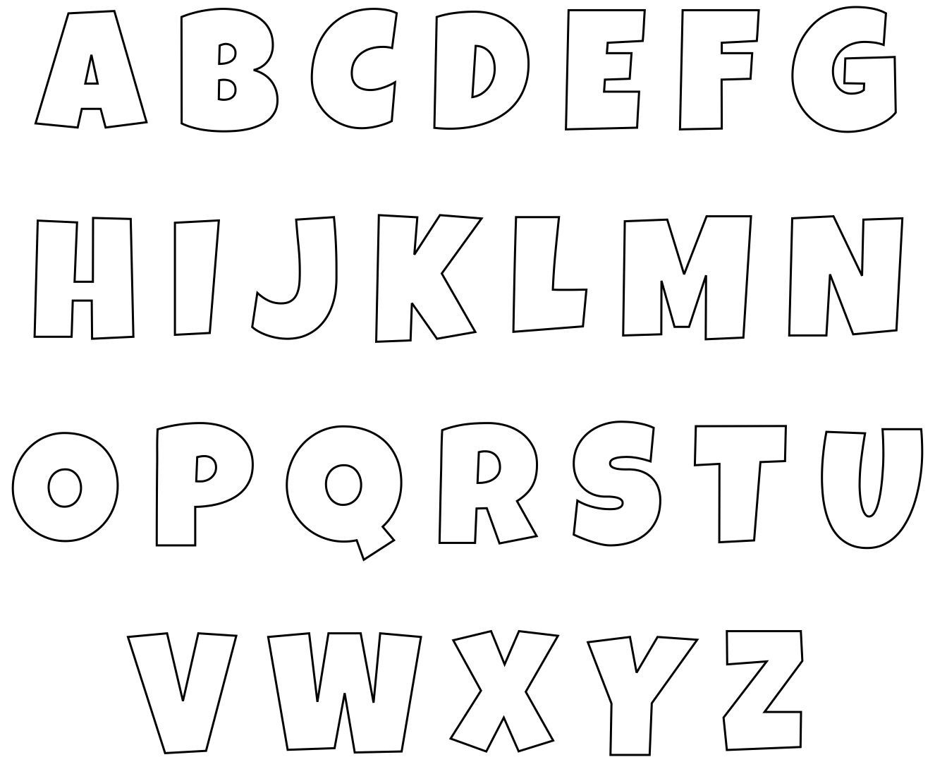 big alphabets to print