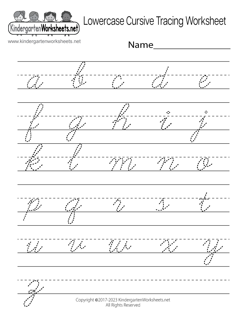 Free Printable Lowercase Cursive Tracing Worksheet Worksheets Library Free Printable Lowercase Cursive Tracing Worksheet Worksheets Library