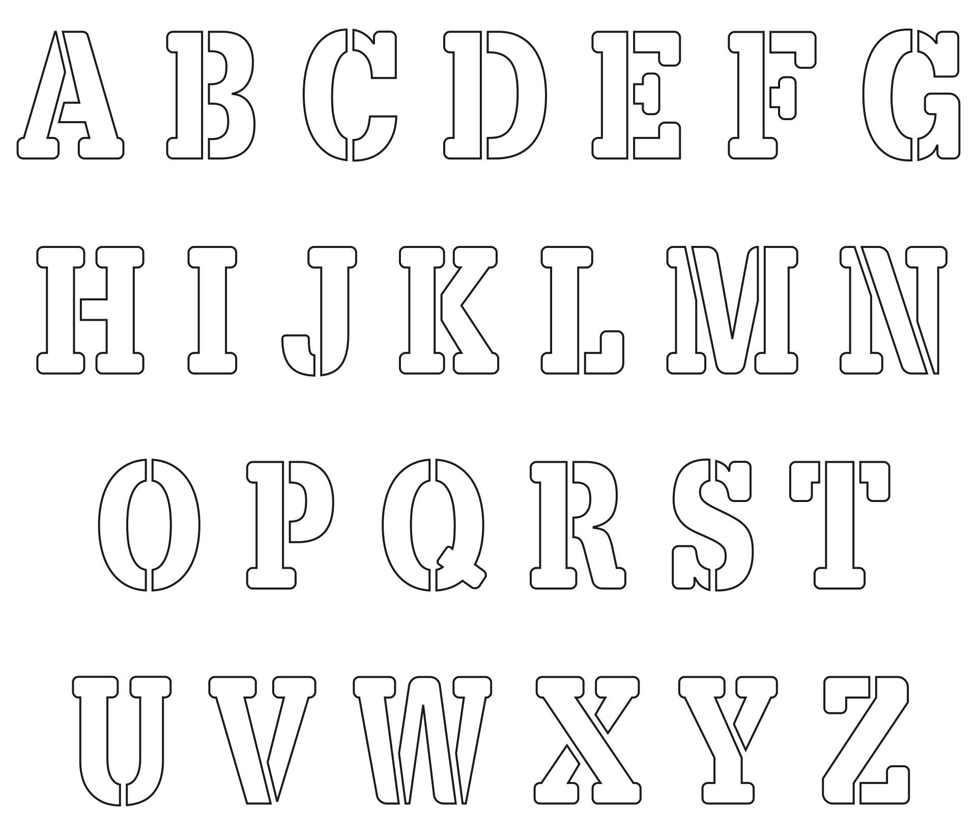 free printable 2 inch stencil letters free printable 2 inch stencil letters